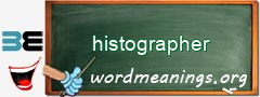 WordMeaning blackboard for histographer